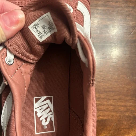 Vans Rose and White Canvas Shoes - Picture 4 of 4